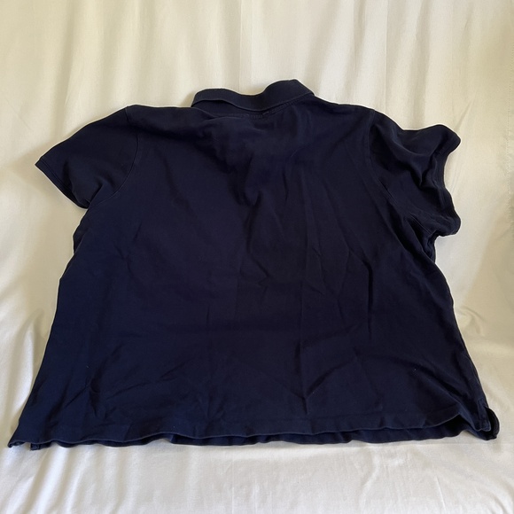 IZOD Polo Shirt 2X Navy Ladies Short Sleeve Casual Collared Classic Preppy - Picture 3 of 3